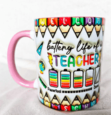 Öğretmenler Günü Özel Tasarım Baskı Büyük Boy Kupa