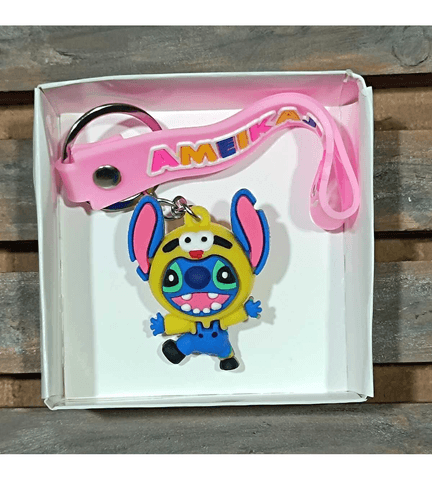 Stitch md1 silikon lüks anahtarlık çanta aksesuar