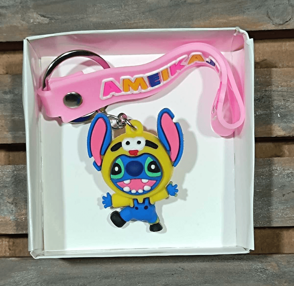 Stitch md1 silikon lüks anahtarlık çanta aksesuar