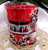 Kahvekolik vintage baskı büyük boy kupa