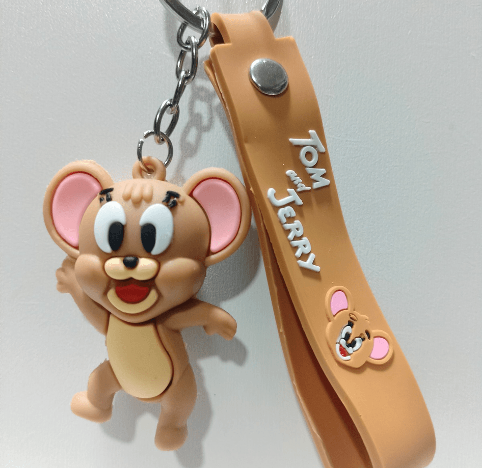 Tom ve jerry, JERRY silikon lüks anahtarlık çanta aksesuar