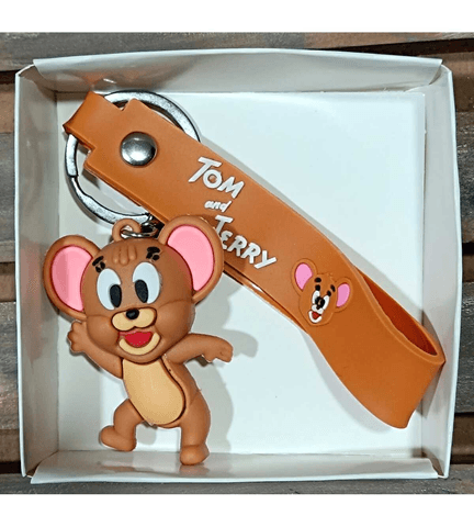 Tom ve jerry, JERRY silikon lüks anahtarlık çanta aksesuar