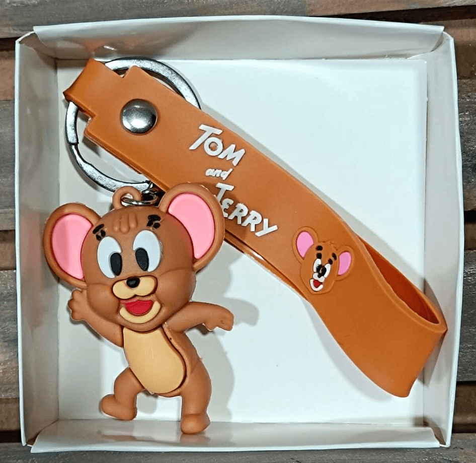 Tom ve jerry, JERRY silikon lüks anahtarlık çanta aksesuar