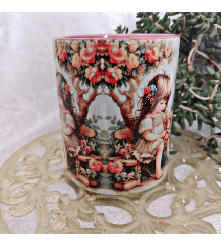 Oyun zamanı vintage baskı büyük boy kupa