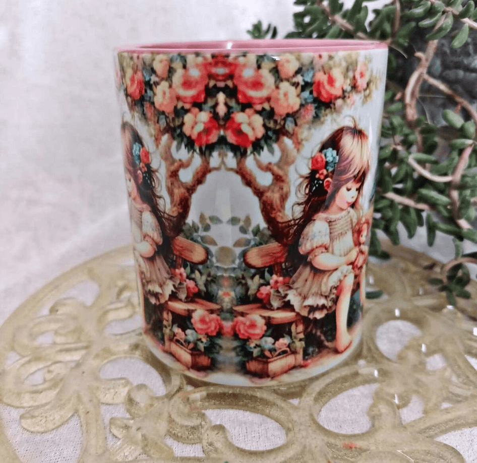 Oyun zamanı vintage baskı büyük boy kupa