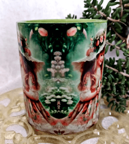 Kır keyfi vintage baskı büyük boy kupa