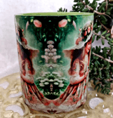 Kır keyfi vintage baskı büyük boy kupa