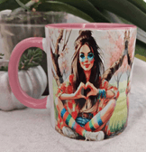 Aşk vintage baskı büyük boy kupa