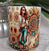 Otantik vintage baskı büyük boy kupa