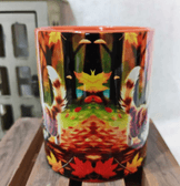 Sevimli kedi vintage baskı büyük boy kupa