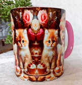 Prenses vintage baskı büyük boy kupa