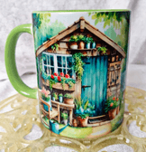 Ormanda huzur vintage baskı büyük boy kupa