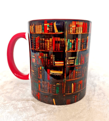 Kırmızı Kitap Kitaplık Büyük Boy Kupa