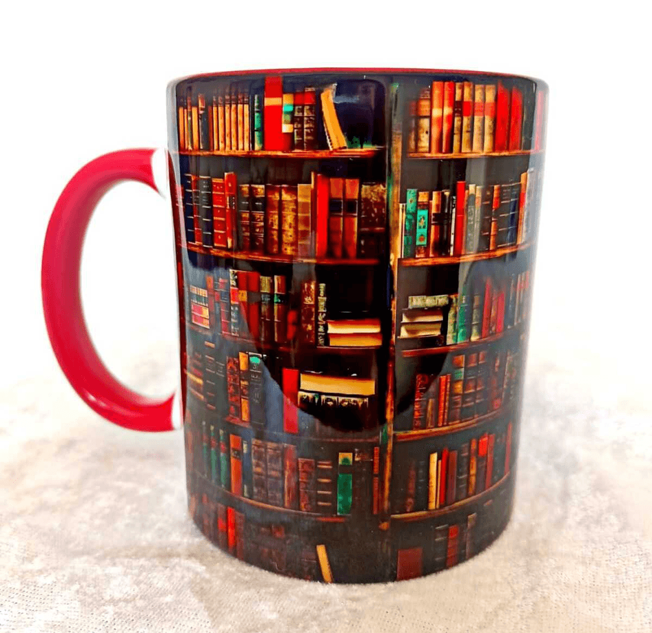 Kırmızı Kitap Kitaplık Büyük Boy Kupa