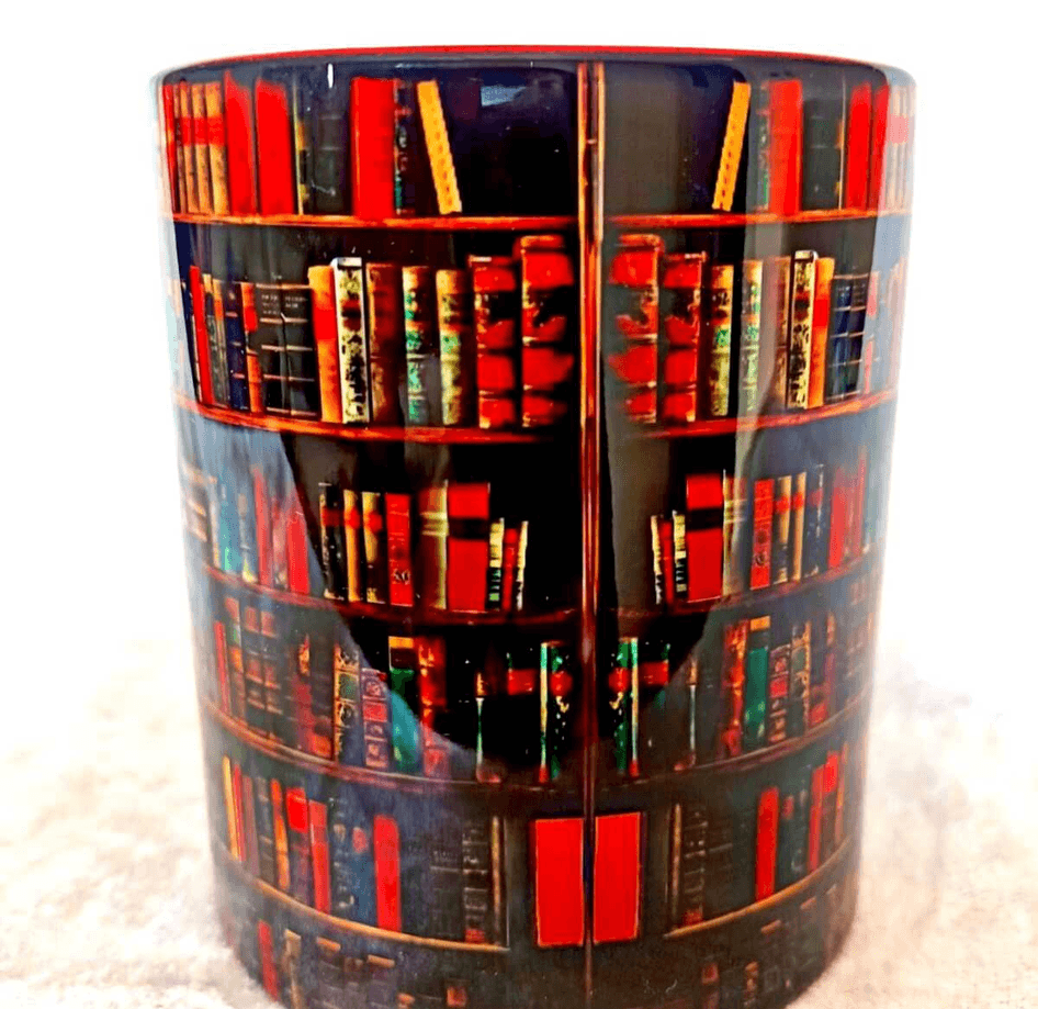 Kırmızı Kitap Kitaplık Büyük Boy Kupa