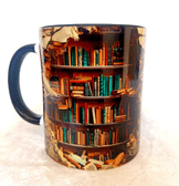 Kitap Kitaplık 3d Baskı Büyük Boy Kupa