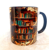 Kitap Kitaplık 3d Baskı Büyük Boy Kupa