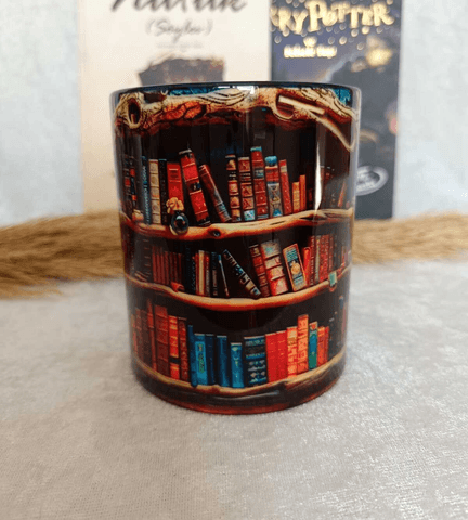 Kitap Kitaplık 3d Baskı Büyük Boy Kupa