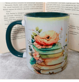 Kitap Kitaplar Vintage Baskı Büyük Boy Kupa