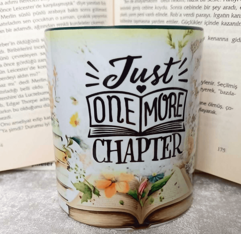 Kitap Kitaplar Vintage Baskı Büyük Boy Kupa