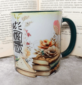 Kitap Kitaplar Vintage Baskı Büyük Boy Kupa