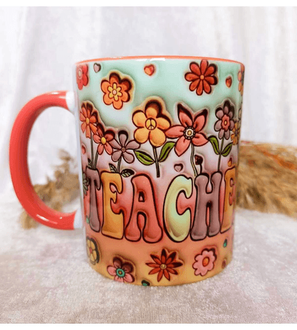 Teacher Öğretmen Baskı Büyük Boy Kupa