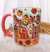 Teacher Öğretmen Baskı Büyük Boy Kupa