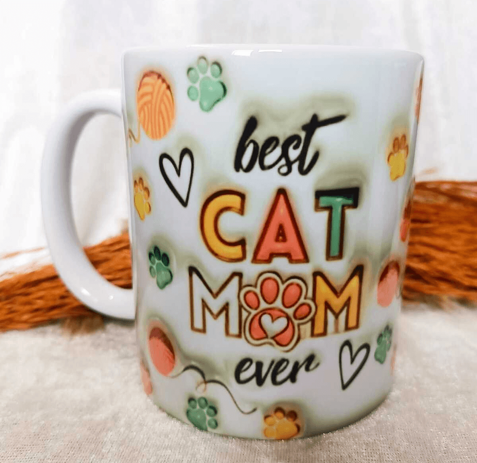 Best Cat Mum Büyük Boy Kupa