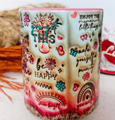 Kelebek Büyük Boy Porselen Kupa