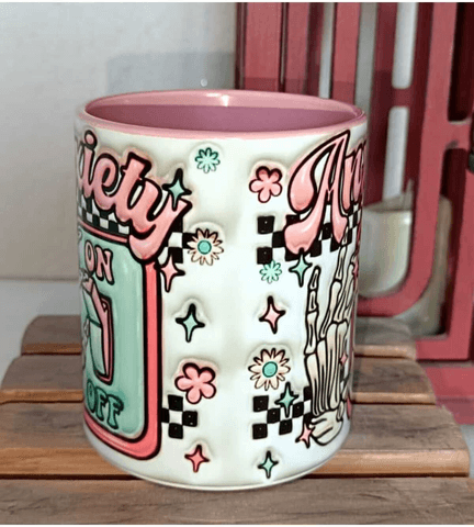 Anxicty Baskı Büyük Boy Kupa