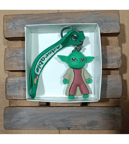Baby yoda silikon lüks anahtarlık çanta aksesuar