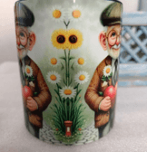 Vintage baskı büyük boy kupa