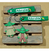 Baby yoda silikon lüks anahtarlık çanta aksesuar