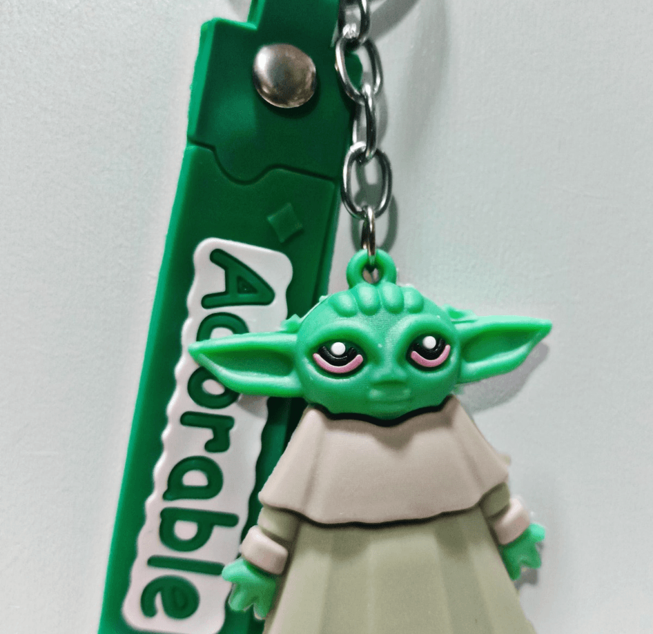 Baby yoda  silikon lüks anahtarlık çanta aksesuar