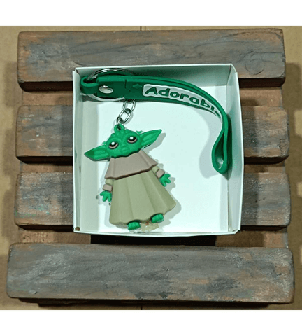 Baby yoda  silikon lüks anahtarlık çanta aksesuar
