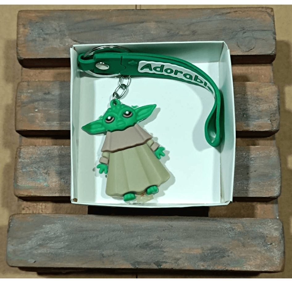 Baby yoda  silikon lüks anahtarlık çanta aksesuar