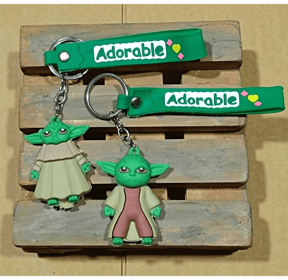 Baby yoda  silikon lüks anahtarlık çanta aksesuar