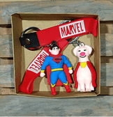Süperman ve köpeği 2 li  silikon lüks anahtarlık çanta aksesuar