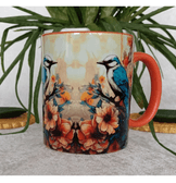 Vintage baskı büyük boy kupa