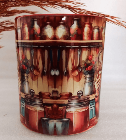 Kahve Keyfi Vintage Baskı Büyük Boy Kupa