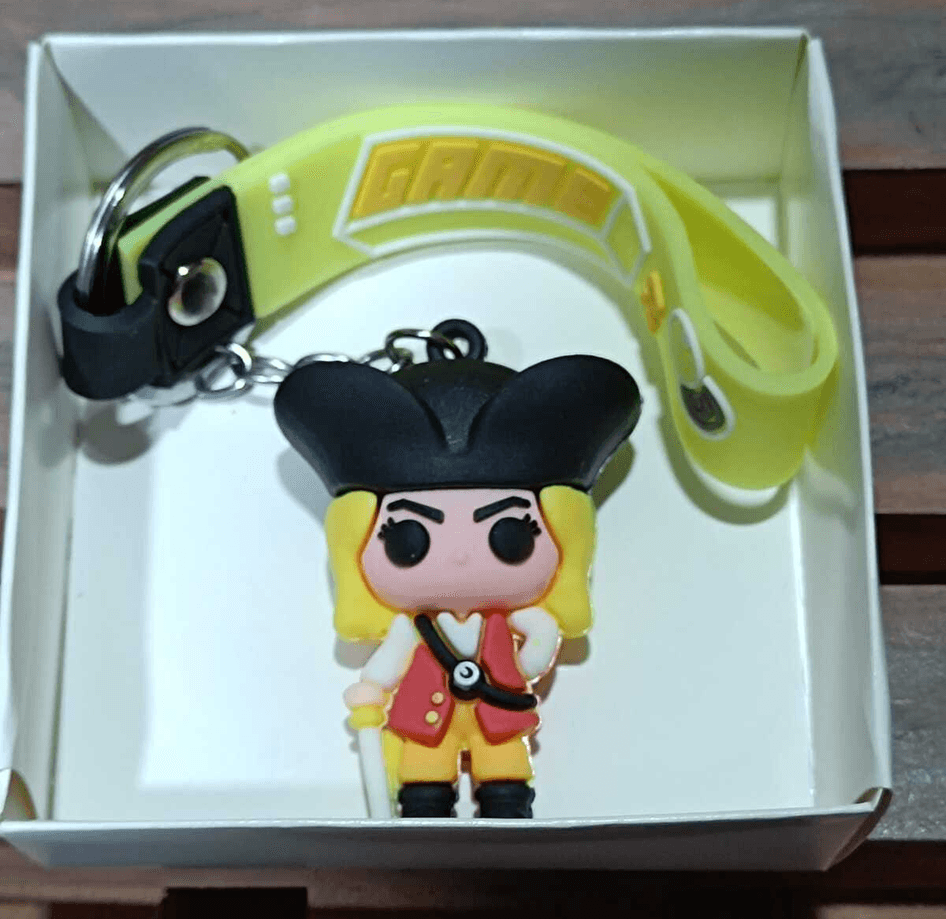 Karayip korsanları Elizabeth Swann silikon lüks anahtarlık çanta aksesuar