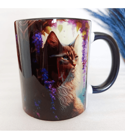 Vintage baskı büyük boy kupa