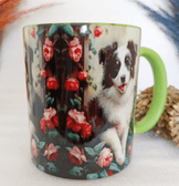 Sevimli köpekcik baskılı büyük boy kupa