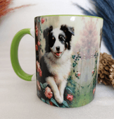 Sevimli köpekcik baskılı büyük boy kupa