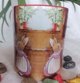 Vintage baskı büyük boy kupa