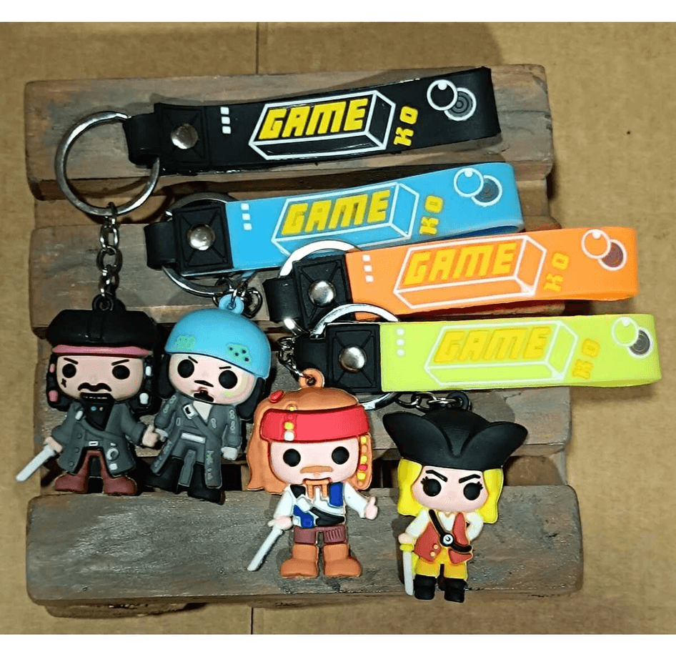 Karayip korsanları Bootstrap Bill Turner  silikon lüks anahtarlık çanta aksesuar