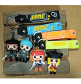 Karayip korsanları Bootstrap Bill Turner  silikon lüks anahtarlık çanta aksesuar