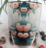 Vintage baskı büyük boy kupa