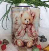 Vintage baskı büyük boy kupa