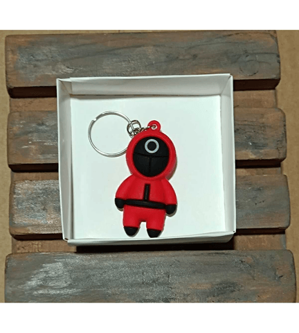 Squid game daire  silikon lüks anahtarlık çanta aksesuar